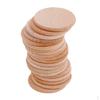 20Pcs Natural Blank Wood Pieces Round Slices Discs Kids DIY Engraving 36mm