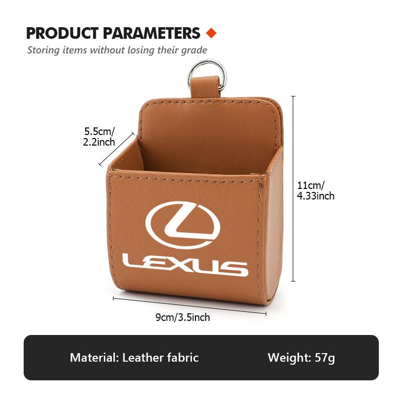 AGE2 Car Interior Air Vent Storage Box Mini Phone Waste Storage Case For Lexus UX250h RX450h RX300 GX470 CT200h RX400h NX300h RX350