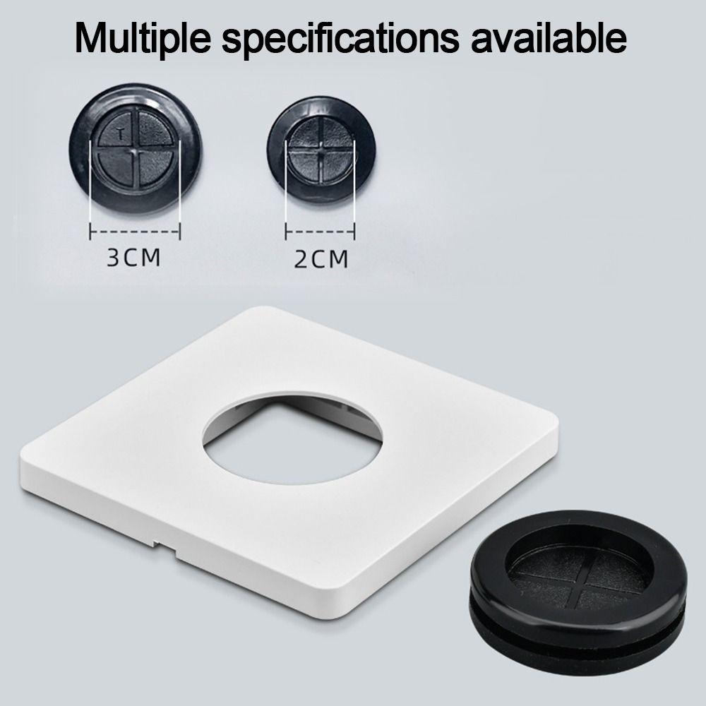 86Type Cable Socket Panel With Outlet Hole Decorative Cover Wall Blank Panel Home