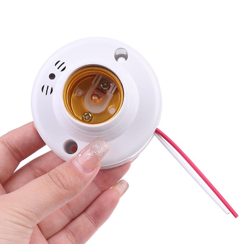 E27 Звуковой датчик Светильник Патрон Вкл Выкл Свет Голос Аплодисменты Звук Управление