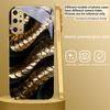 Текстура золотой чешуи Для Samsung Galaxy S26 S20 FE S21 Ultra S23 Plus S24 Ultra S25 S21+ S22Plus S26 S24 Золотой стеклянный чехол для телефона