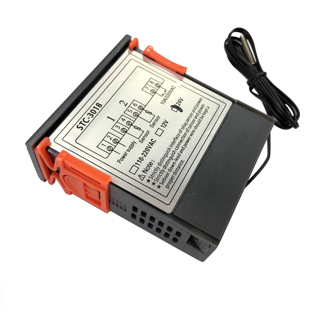STC-3018 Двойной цифровой температурный контроллер 12 В/24 В/110 В-220 В Терморегулятор Инкубатор с нагревателем и охладителем 10 А релейный выход