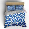 Blue Abstract Pattern Bedding Bedding Duvet Cover Set Duvet Cover Pillowcases (1 * Duvet Cover 2 * Pillowcases, without duvet insert)