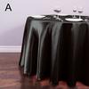 145cm Round Satin Tablecloth Table Overlays Wedding Decoration Banquet Dining Table Cover New Year Christmas Table Cloth