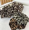 Leopard Print Scrunchies Large Size Hair Tie High Elasticity Elastic Hair Band Ponytail Holder Elegant Women Hair Accessories