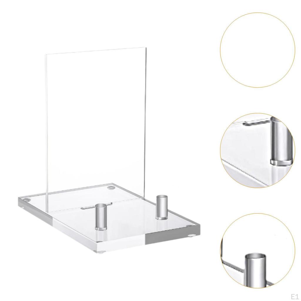 Подставки для тарелок для витрин Подставка для фоторамки Прозрачный держатель меню Главная