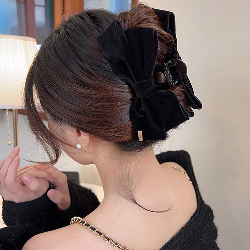 Большой бант для волос коготь нескользящий зажим для волос с сильной фиксацией модные аксессуары для волос для женщин и девочек