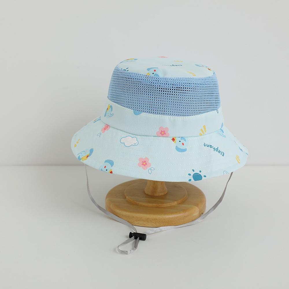 Mesh Boys Girls Sunhat Cartoon Animal Fisherman Caps New Baby Bucket Cap Toddler