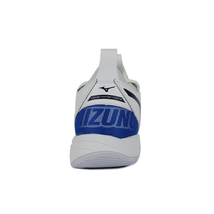 Mizuno Волейбольные кроссовки Wave Momentum 2 с низким верхом, нескользящие, с поддержкой, унисекс, белые, черные, синие V1GA211200