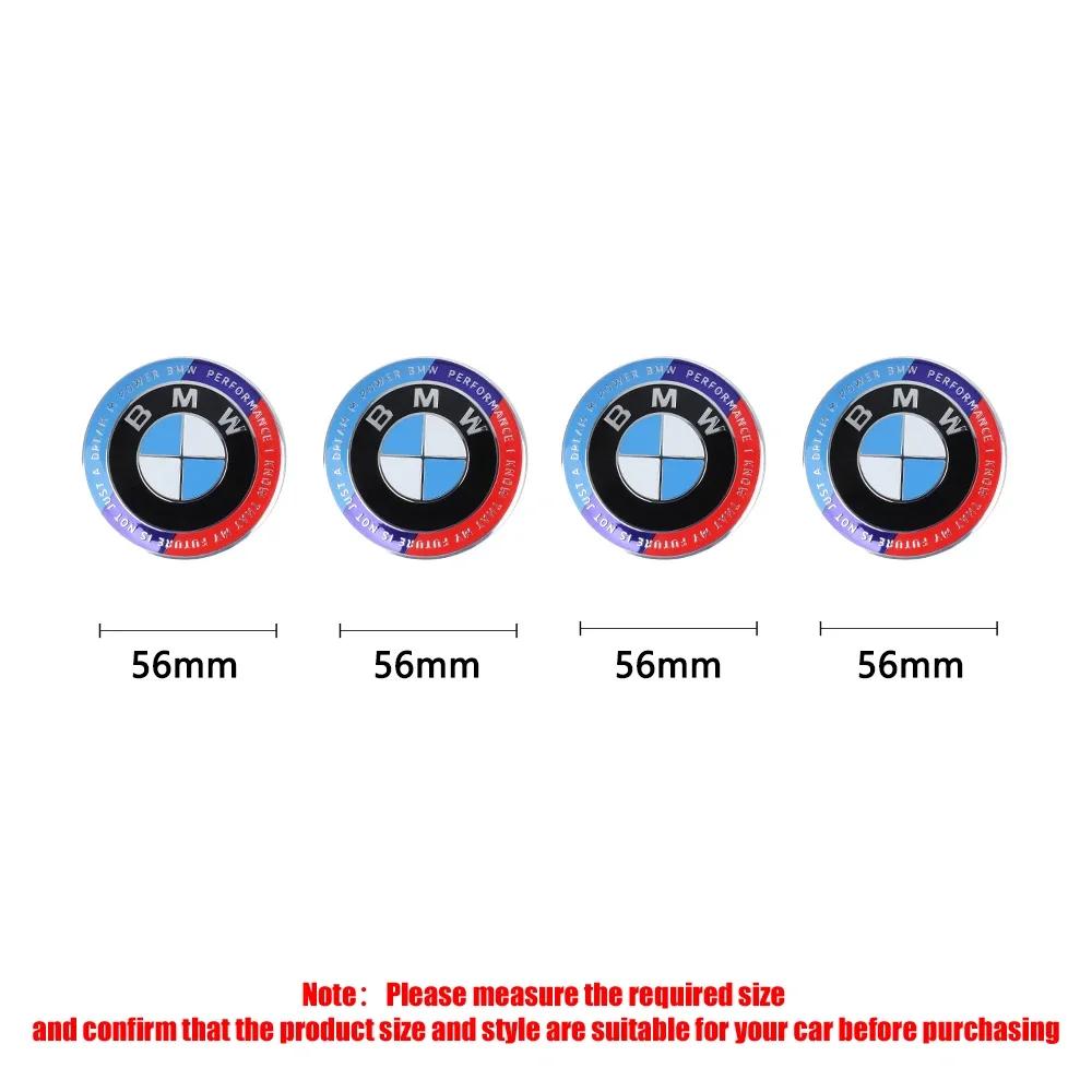 ztkah6 4Pcs 56/68mm Car Wheel Center Hub Caps Wheel Cover For BMW M M3 M5 E46 E60 E90 E34 E39 E53 E87 M3 M5 E91 E30 X1 X3 X5 X6 F25 i3