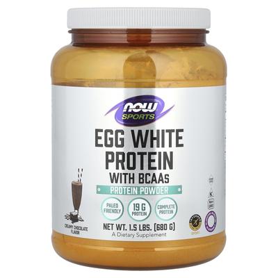 Спорт, Яичный Белок с BCAA, Кремовый Шоколадный Вкус, 680 г (1,5 фунта)