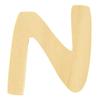 Wooden Letter - N - 6cm - FSC Mix Credit - Beige - Wall Decoration - Solid Wood