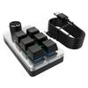 Мини-клавиатура для программирования 6 клавиш 1 ручка RGB Макро-клавиши USB Проводная Hot Swap Игровая Клавиатура для рисования Механическая Macropad