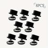 8 Pcs Adjustable Furniture Leveling Feet - Swivel Base, Threaded Furniture Glide Pads for Tables, Chairs, Stools Metal Finish