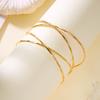 Multilayer Coil Open Arm Bangles Gold Hyperbolic Cuff Bangle Adjustable Snake Armband  Party