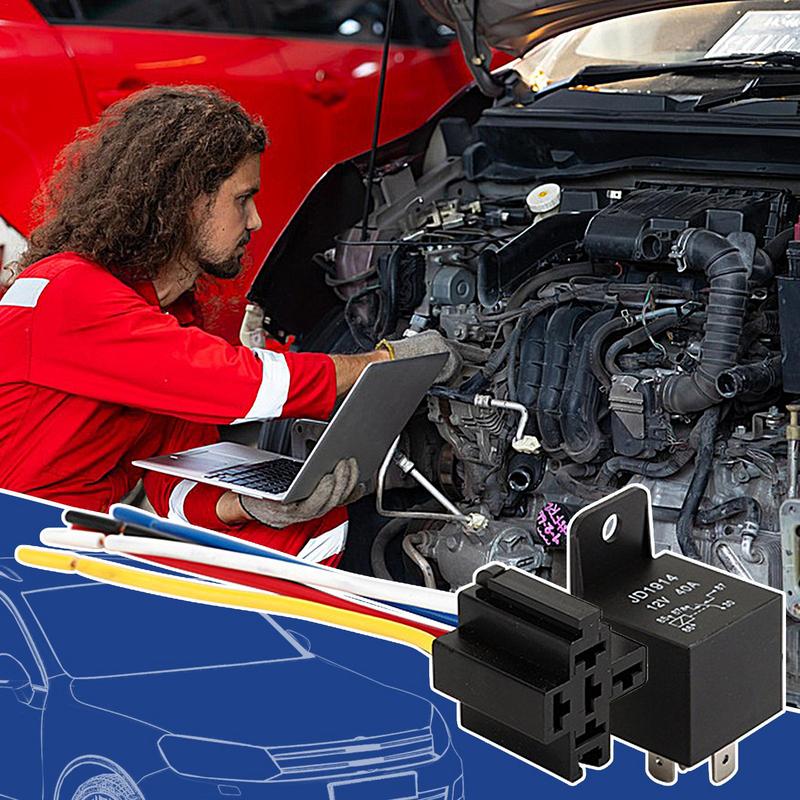 Автомобильное реле жгут проводов модификация огнестойкие стабильные реле 40a водонепроницаемый преобразователь пусковое реле постоянного тока для авто