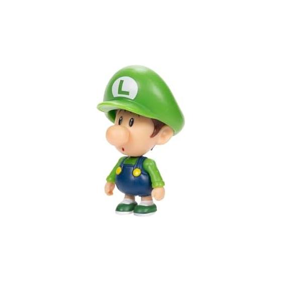 Коллекция фигурок Super Mario от Sanei Boeki: Малыш Луиджи (FCM-042) - Высота 3-8 см, Подвижные части, Коллекционная, Можно играть с игровыми наборами - Nintendo