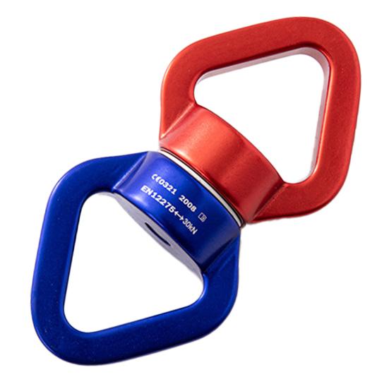 Swing Swivel Aluminum Alloy 30KN Swing Universal Rotating Ring Aerial Yoga Hammock Rotating Connector Outdoor Rock Climbing Bearing Swivel Hook