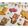 Reusable Stickers - 3D Relief - Party Bears - Glitter