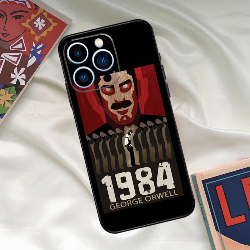 1984 George Orwell Book Novel Phone Case For iPhone 16 15 14 13 12 11 17 Pro Max 15 16 Plus 12 Mini 16e 17 Air Funda Cover