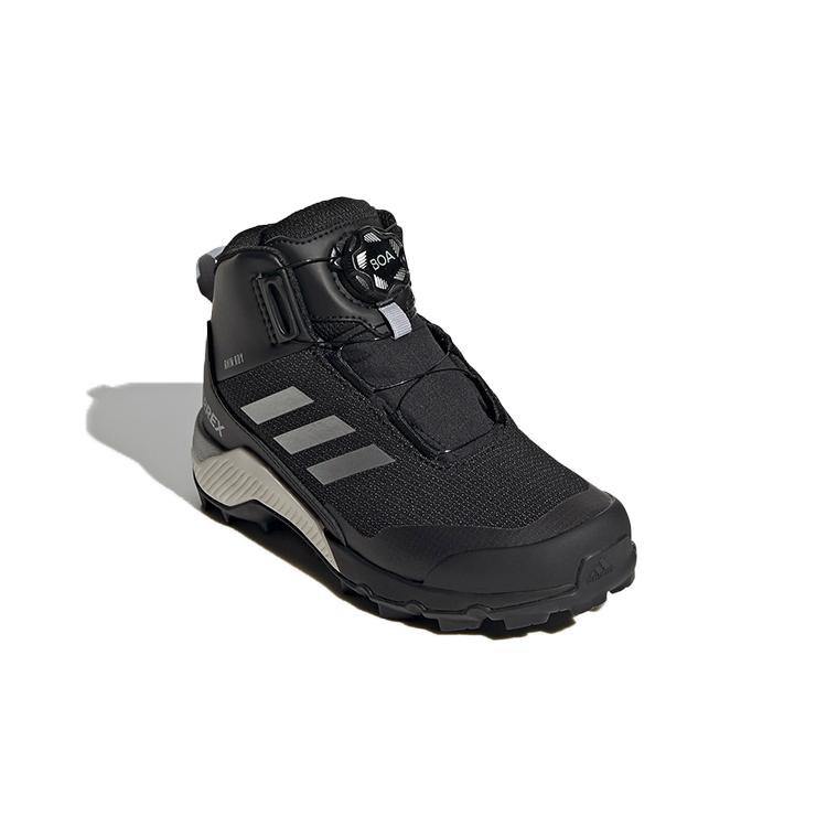 adidas Terrex Зимние Средние Boa Туристические K Дышащие Высокие Детские Уличные Ботинки Черные Детские FU7272