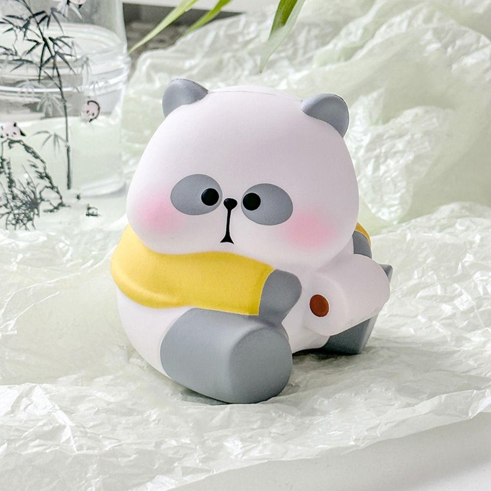 Elastic Simulation Panda Toy Kneading Animal Panda Fidgeting Toys Practical Jokes