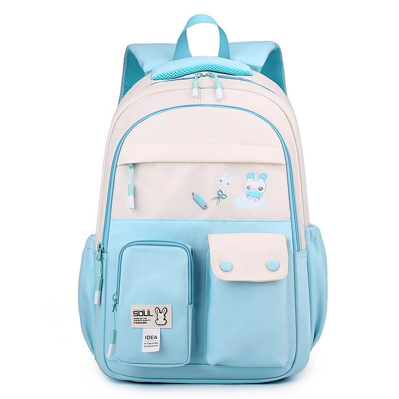Nylon Material Cute Animal Pattern Printed Lightweight School Backpack For Boys And Girls