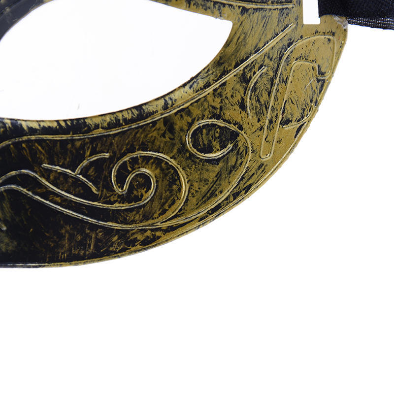 Retro Men Halloween Antique Silver Gold Venetian Mardi Gras Masquerade Party Ball Mask