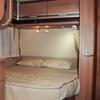 Wall Mounted Bed Lamp For Campers, Trucks, Caravans, Buses, Boats And Utility Vehicles (Silver)