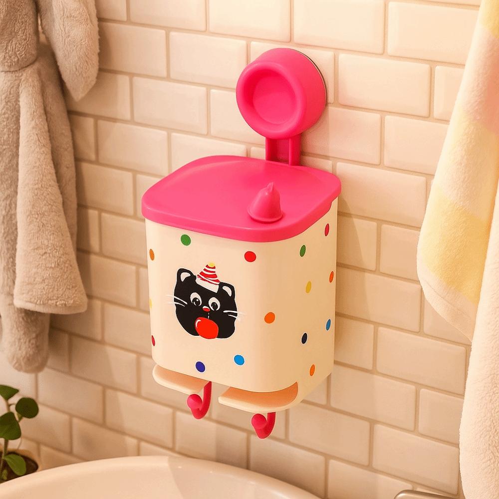 Waterproof Sanitary Pad Storage Box Cartoon Bathroom Shelf Bathroom Organization
