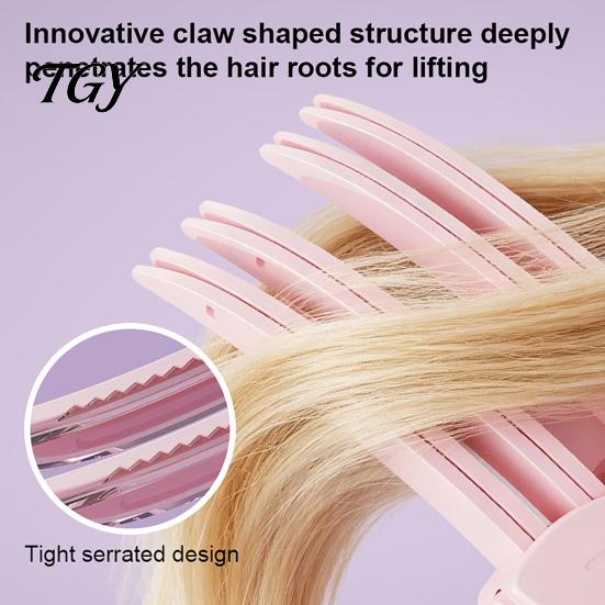 Instant Hair Root Lift Clip Heated Clip, LCD Display Wireless Volumizing Rechargeable Styling 2 Temperature Adjustable Electric Tool for Bangs,