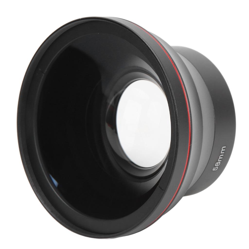 58mm 0.43X Wide Angle Lens Optical Glass Camera Lens with Macro Lens for Landscape Photography
