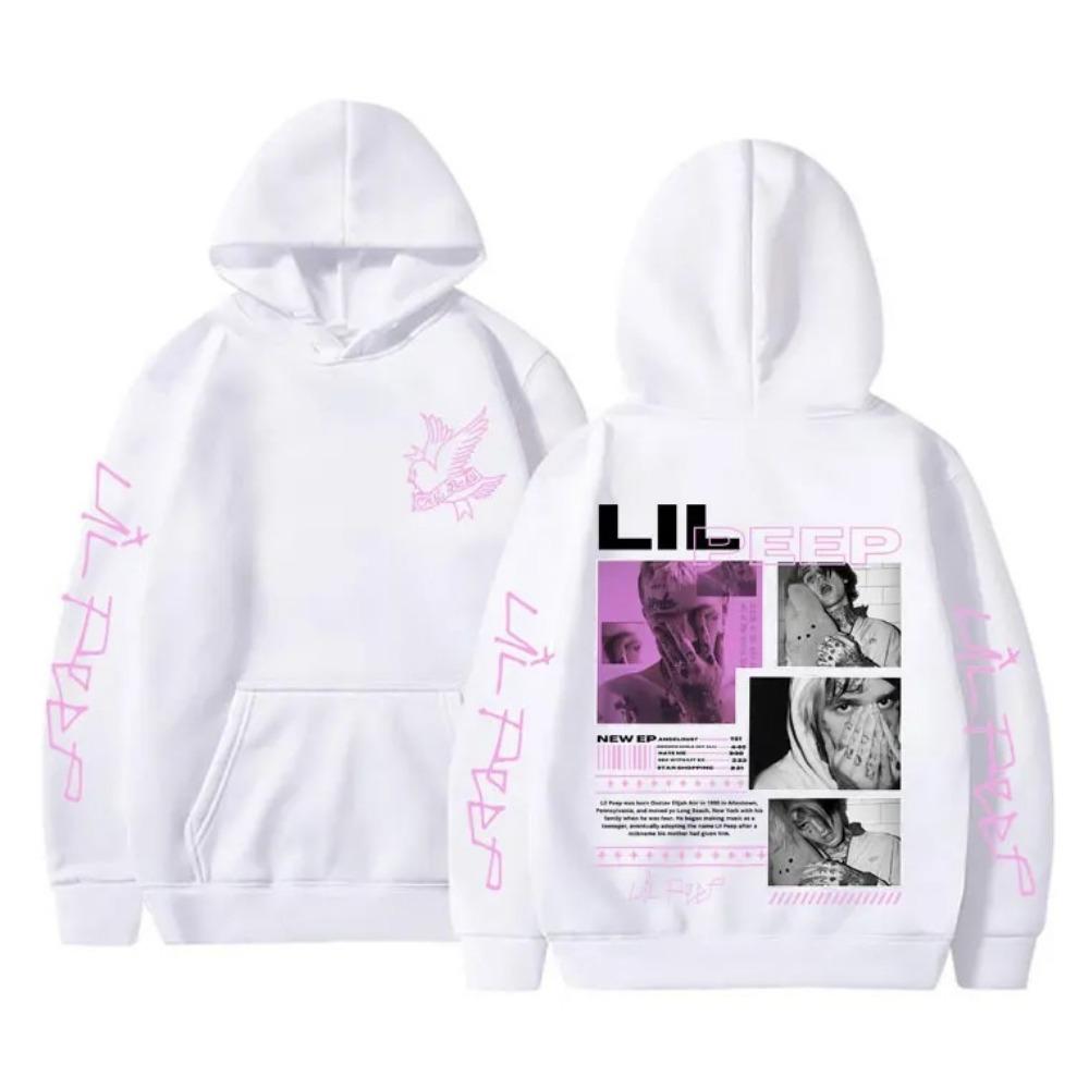 Lil Peep Hell Boy Crybaby Хип-хоп Рэп Графическая Толстовка Мужская Женская Винтажная Оверсайз Толстовка Мужская Мода Уличная