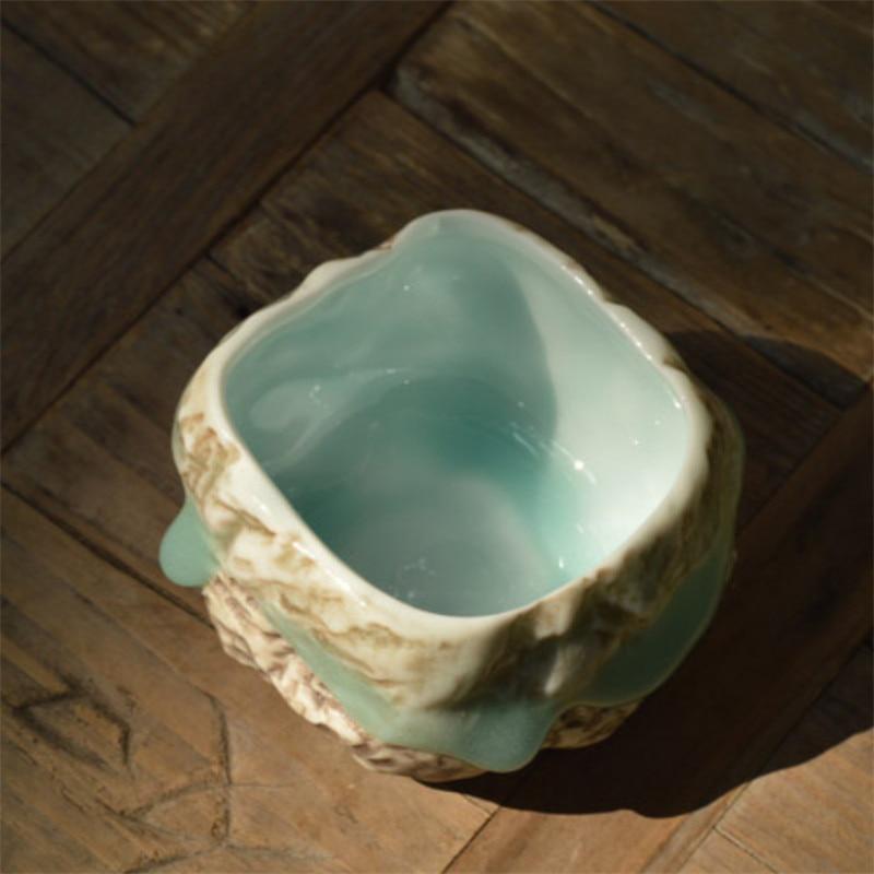Японская чайная чашка с имитацией камня селадона, керамическая маленькая чаша для чая кунг-фу