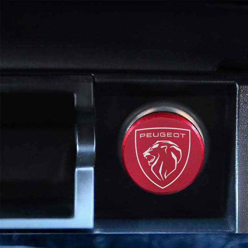 Car Cigarette Lighter Plug Cover Dustproof Socket Cover Button Cap for Peugeot 3008 406 405 205 206 308 208 408 508 407 107 307