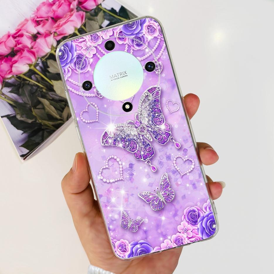 Чехол для Honor X9b Magic6 Lite Популярный Роскошный Расписной Чехол Мягкий Силиконовый Чехол для Телефона Для Honor Magic 6 Lite HonorX9b Fundas Capa