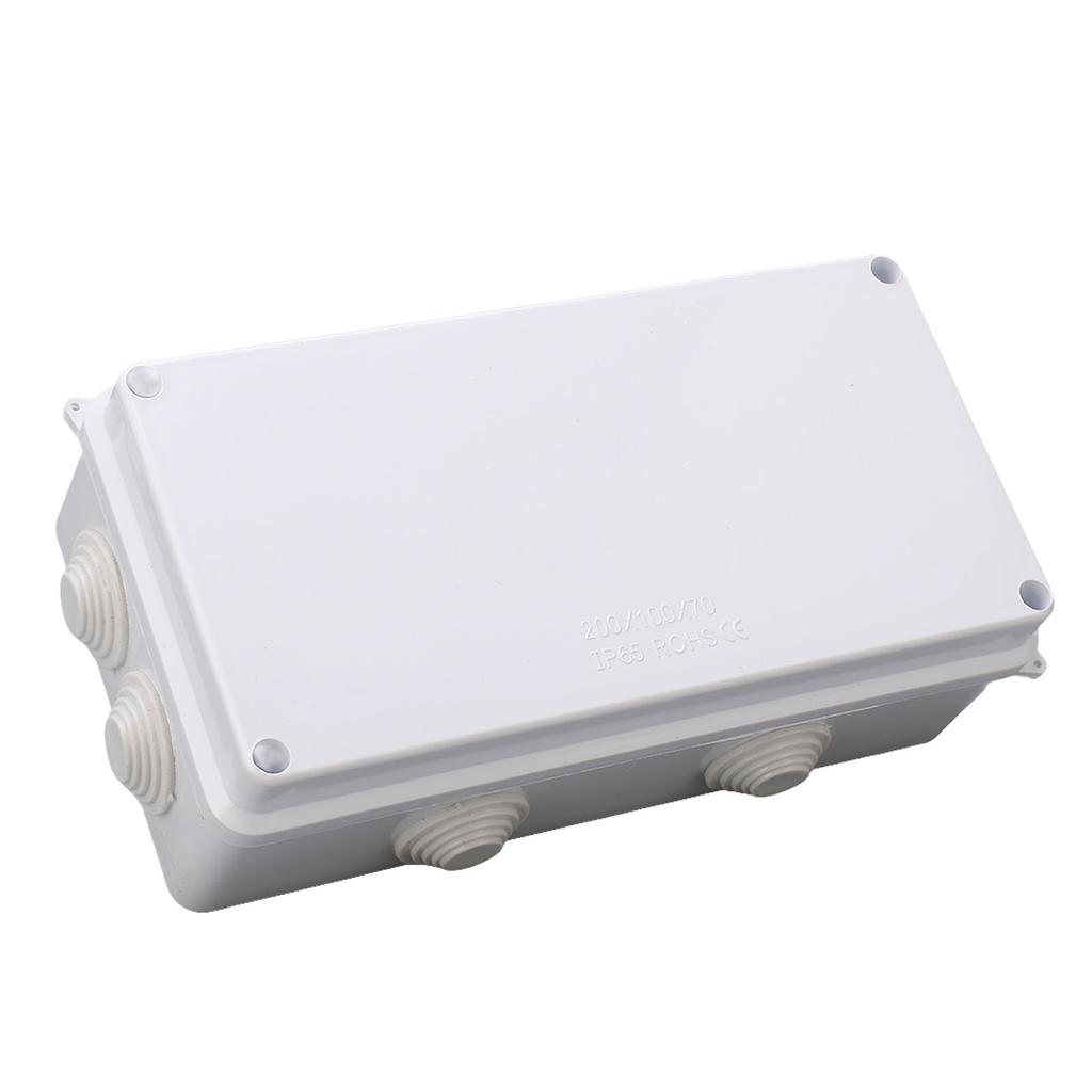 Электрическая распределительная коробка 200x100x70мм IP65 Всепогодный Прочный АБС-пластик Корпус для проектов с