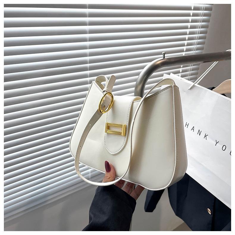 Женская однотонная сумка-багет на молнии с наклоном для отдыха из искусственной кожи с регулируемым ремешком на ремне