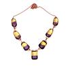 Necklace Bio-Tourmaline Quartz 14 Ct Gold Plated Silver Jewelry 18-20''