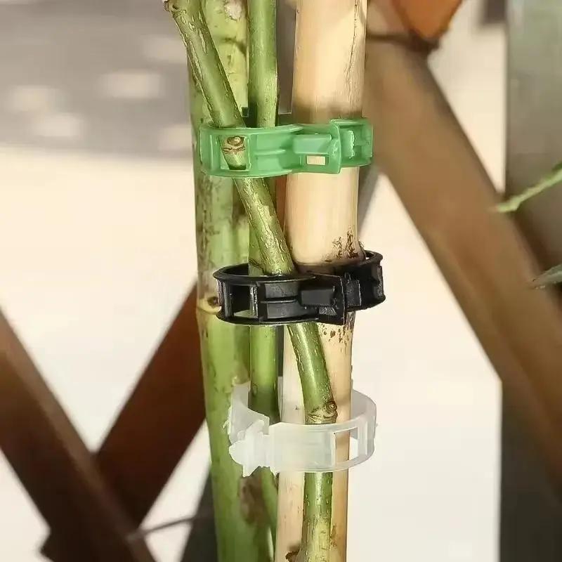 50/100 Pieces Of Plant Clips Support Reusable Plastic Connection Fixing Vines Protection Grafting Fixing Tools Home Supplies