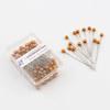 100Pcs/Box 38mm Colorful Round Pearl Head Needles Stitch Straight Push Sewing Pins For Dressmaking DIY Sewing Tools Positioning