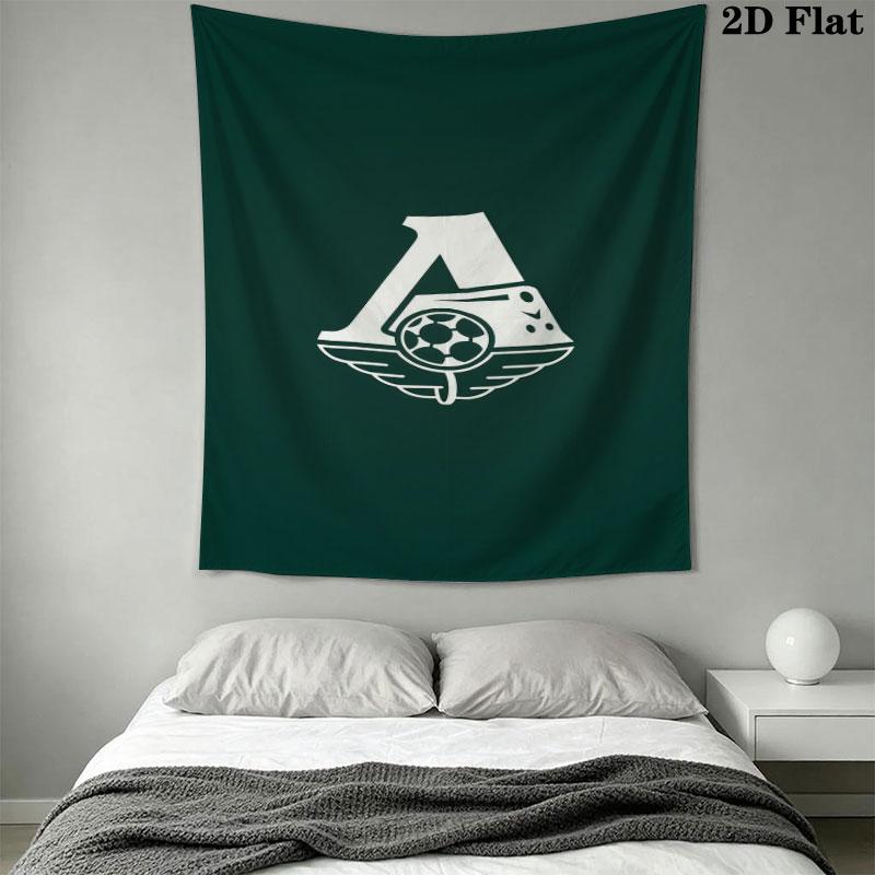 Lokomotiv Moscow Glory Wall Hanging Printed Fabric Blanket Decorative Tapestries for Bedroom Living Room Home Decor