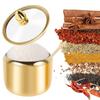 Емкости для хранения продуктов из нержавеющей стали 304, банки для сахара и чая с крышкой и набором ложек, многофункциональные емкости для приправ, кухонные банки для кофе
