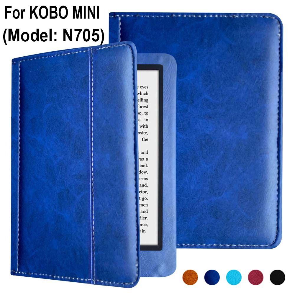 Цветной Smart-чехол для Kobo Mini 5-дюймового чехла для электронной книги Ударопрочный N705 Защитная оболочка Автоматическое пробуждение/Сон Откидная крышка Funda Полное покрытие