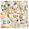 64Pcs Cute Cat Sticker Animal Decals Kids Toys Scrapbook Laptop Graffiti Sticker