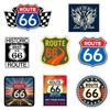 8 см Ретро-наклейки Route 66 Граффити Креативные наклейки Водонепроницаемые Матовые Pegatinas для Автомобиля Ноутбука Чемодана Скейтборда Холодильника