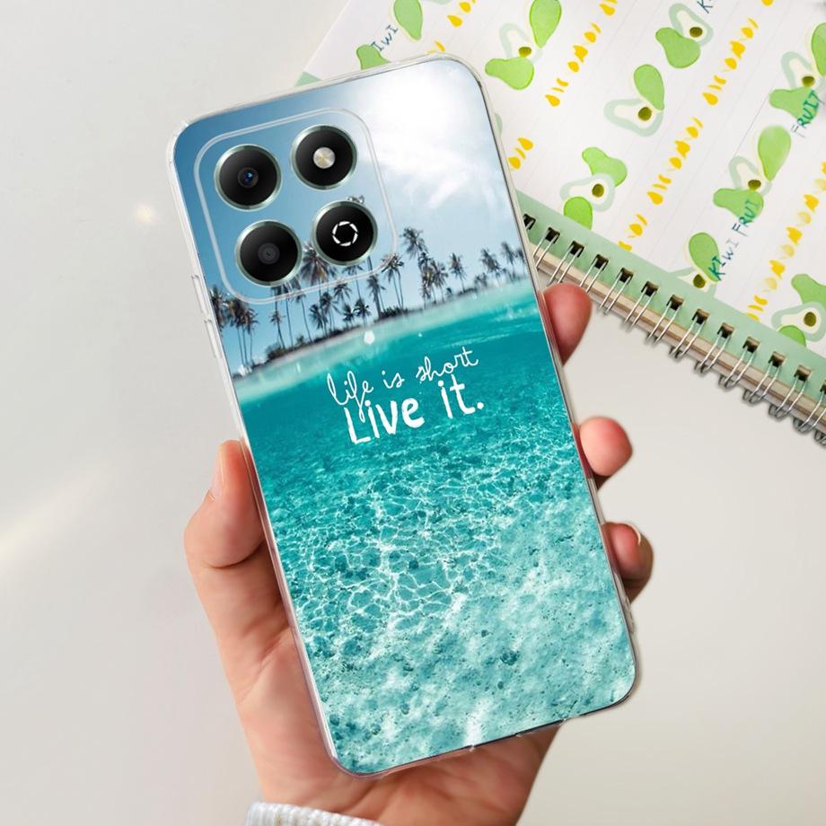 For Honor X6b JDY-LX1 Case Coque Clear Silicone Soft Back Cover For Honor X6a Plus Phone Bumper Coque Funda Dinosaur Cat Dragon