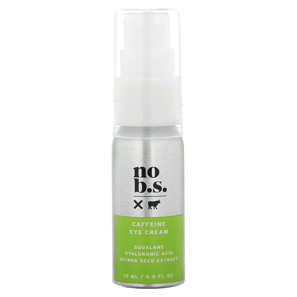 No BS Skincare Caffeine Eye Cream, 0.5 Fl Oz (15 Ml)