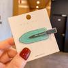 Ladies Girl Salon Make up Bling Glitter Child Sweet Colorful Edge Section Pins Curly Hairpins logo Bend Free No Crease Hair Clip