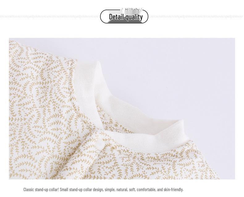 Плотный стеганый хлопковый детский комбинезон для осени и зимы